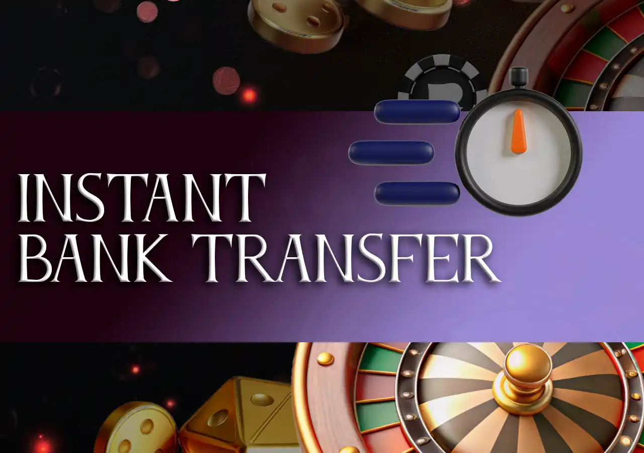 Bank symbol with instant transfer lines